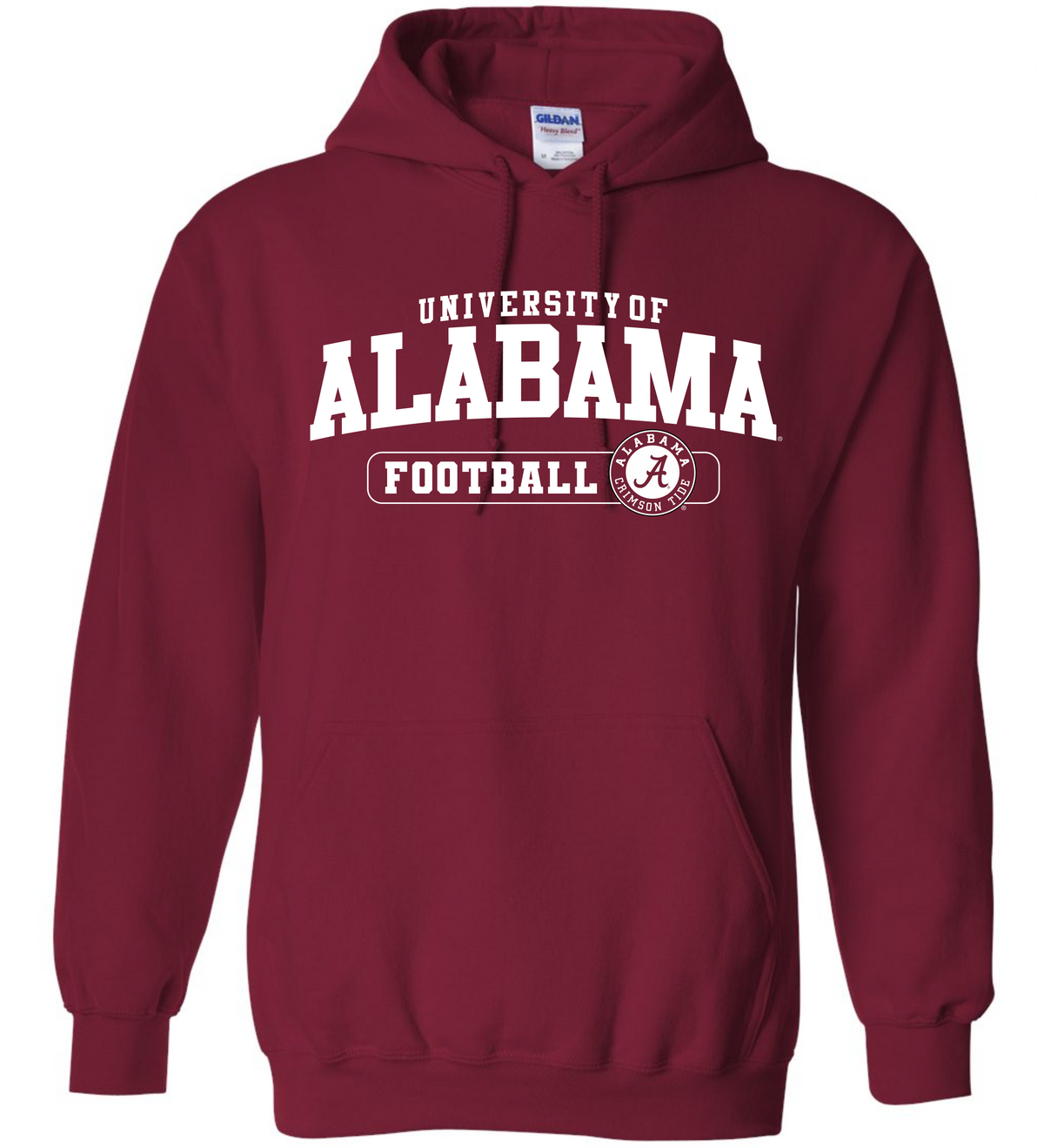 UNIVERSITY OF ALABAMA FOOTBALL HOODED SWEATSHIRT