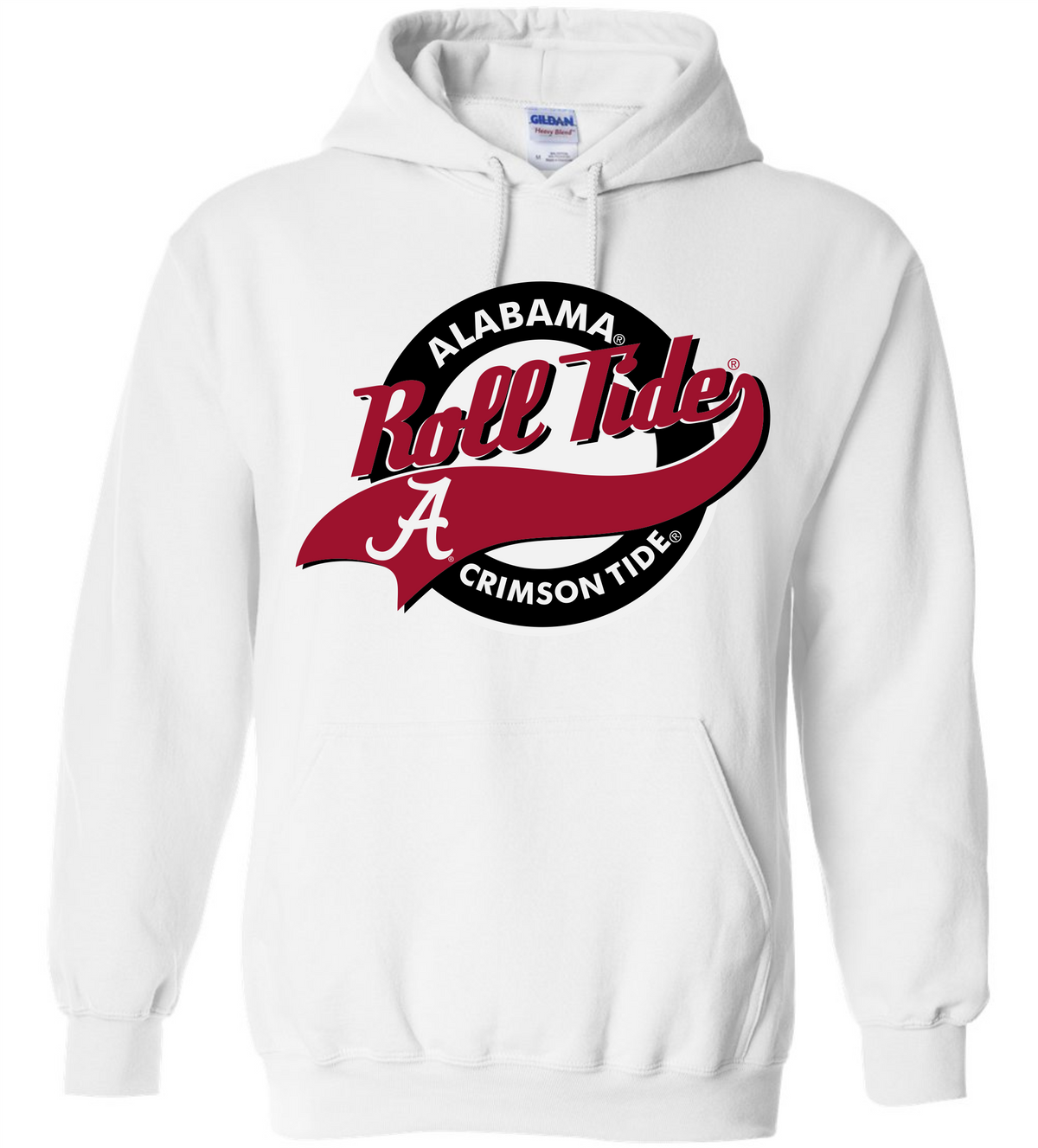 ALABANA WHITE ROLL TIDE FOOTBALL HOODED SWEATSHIRT