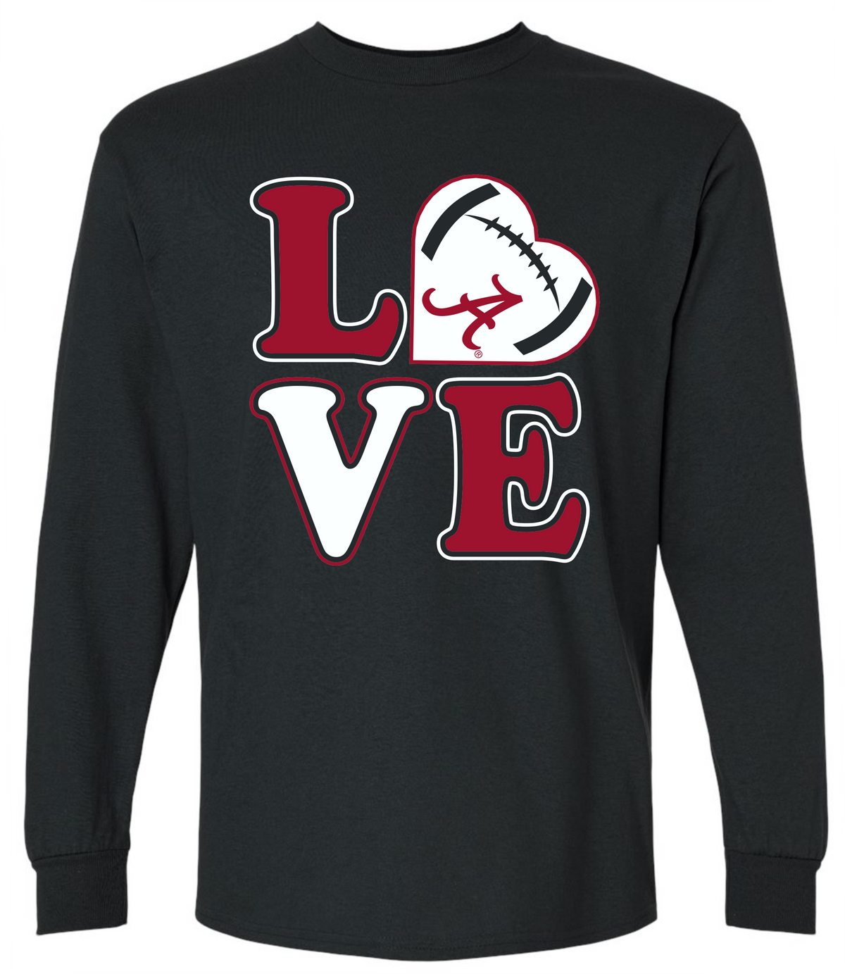 UNIVERSITY OF ALABAMA LOVE LONG SLEEVE T-SHIRT